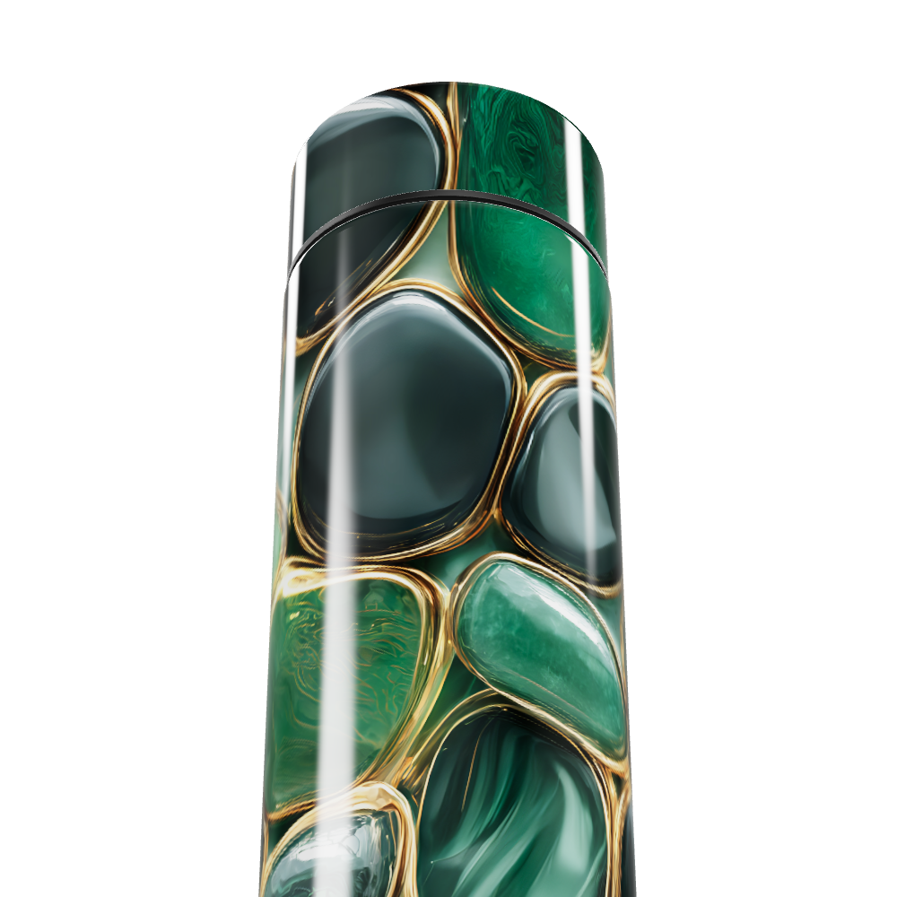 Garrafa Térmica Touch Verde Marmorizada