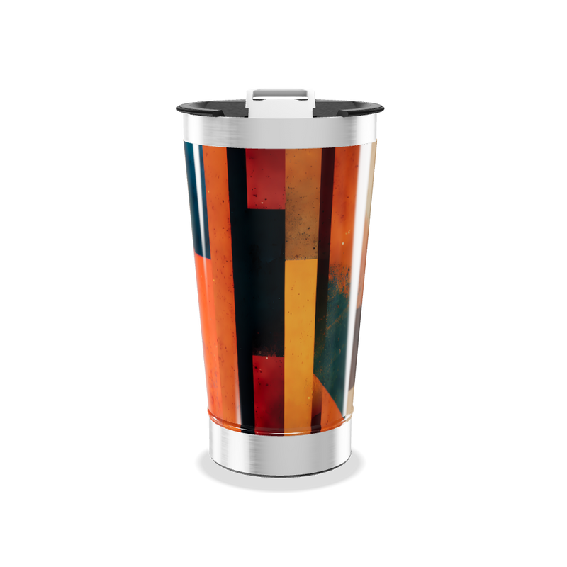 Copo Térmico - Estampa Colorida Geométrica