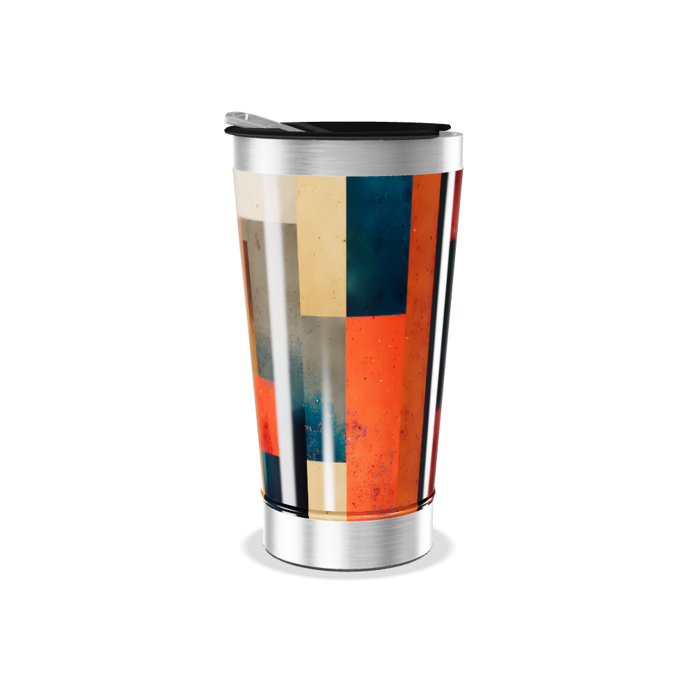 Copo Térmico - Estampa Colorida Geométrica