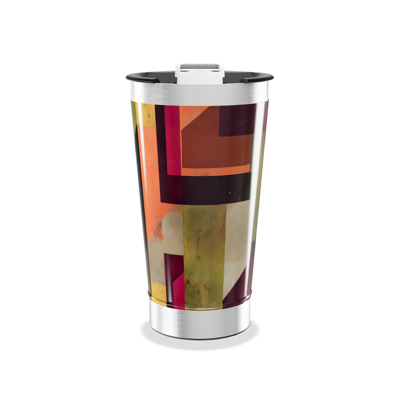 Copo Térmico - Estampa Geométrica Colorida