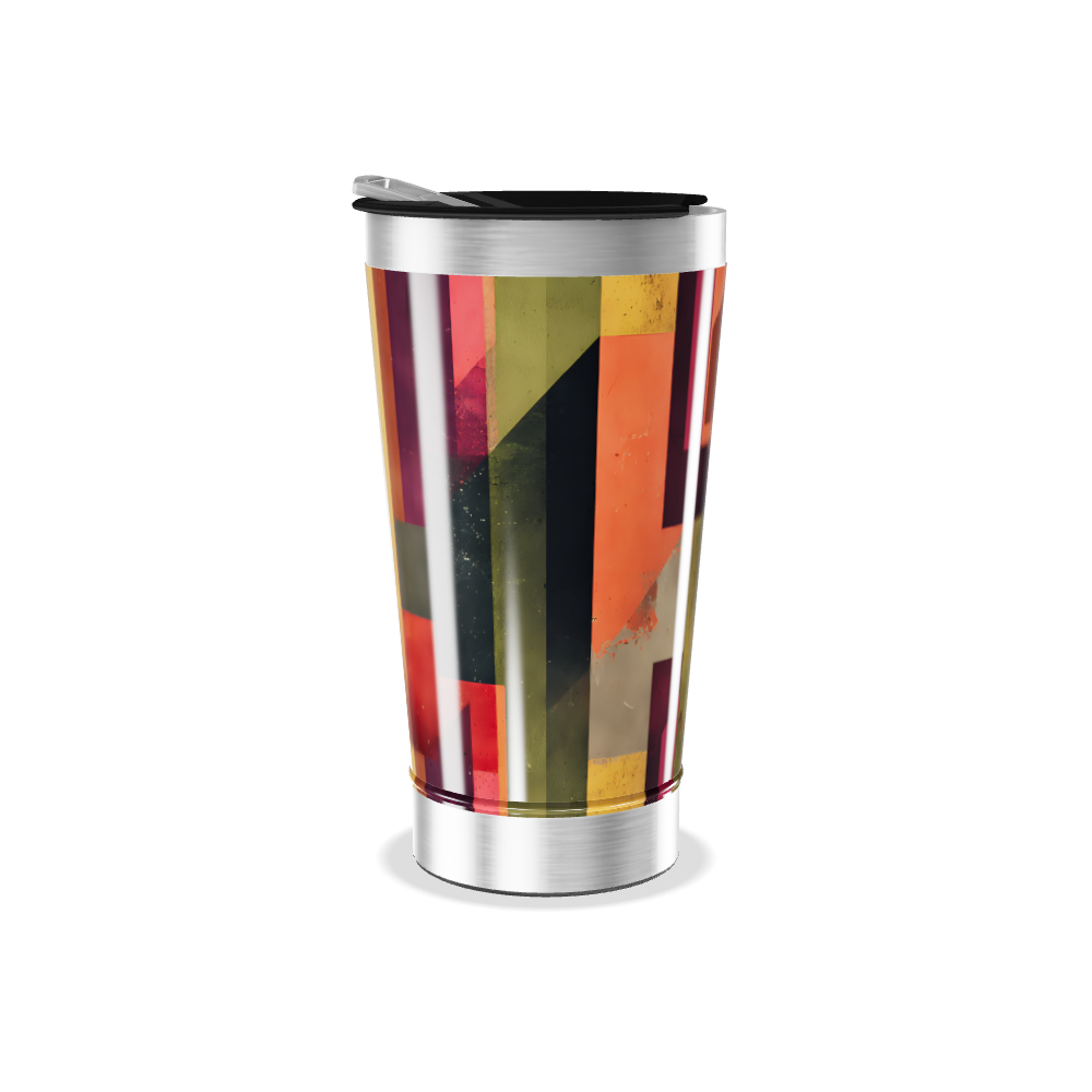 Copo Térmico - Estampa Geométrica Colorida