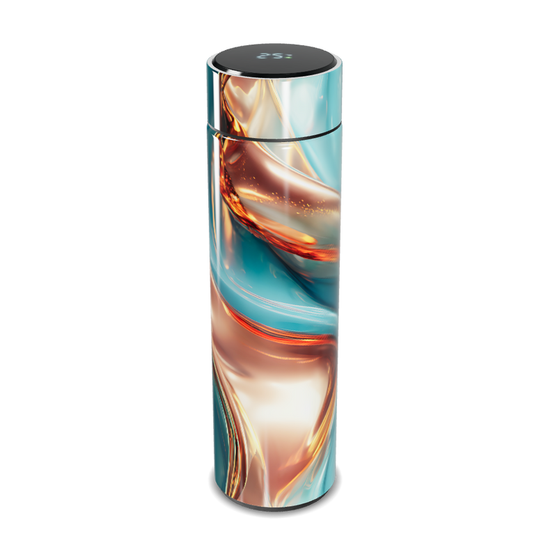 Garrafa Térmica Touch - Design Abstrato Colorido