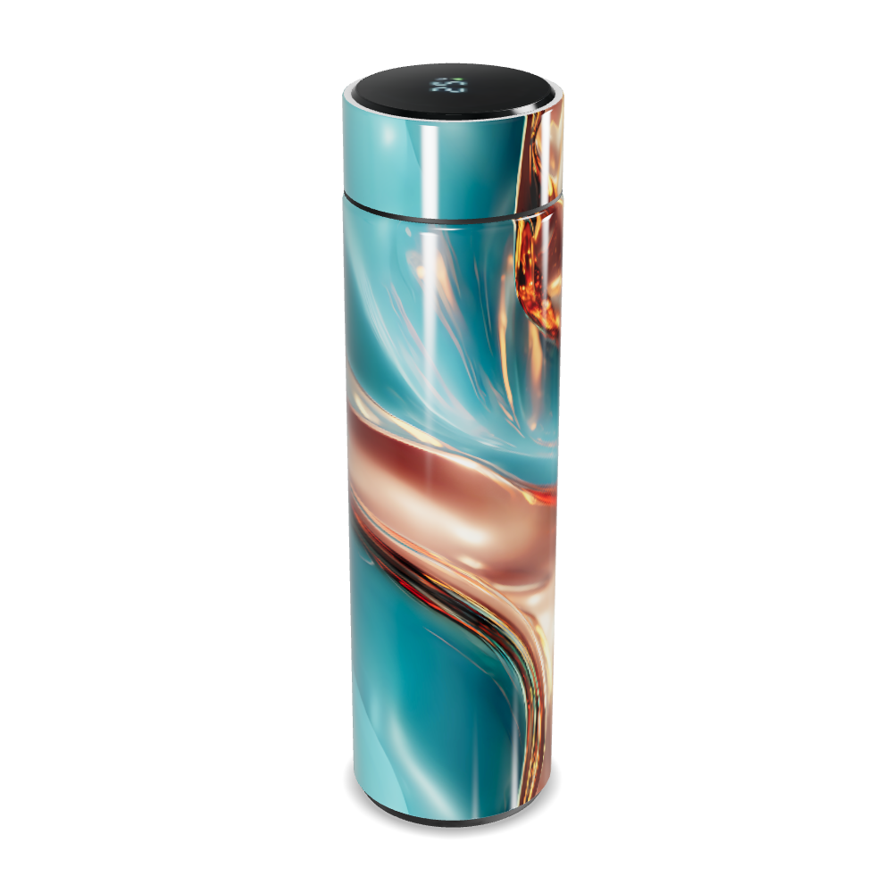 Garrafa Térmica Touch - Design Abstrato Colorido