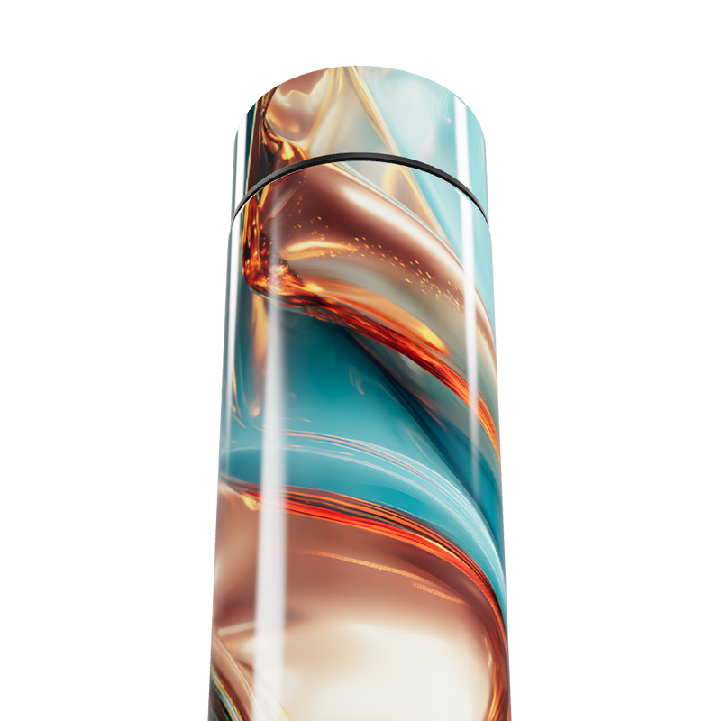 Garrafa Térmica Touch - Design Abstrato Colorido