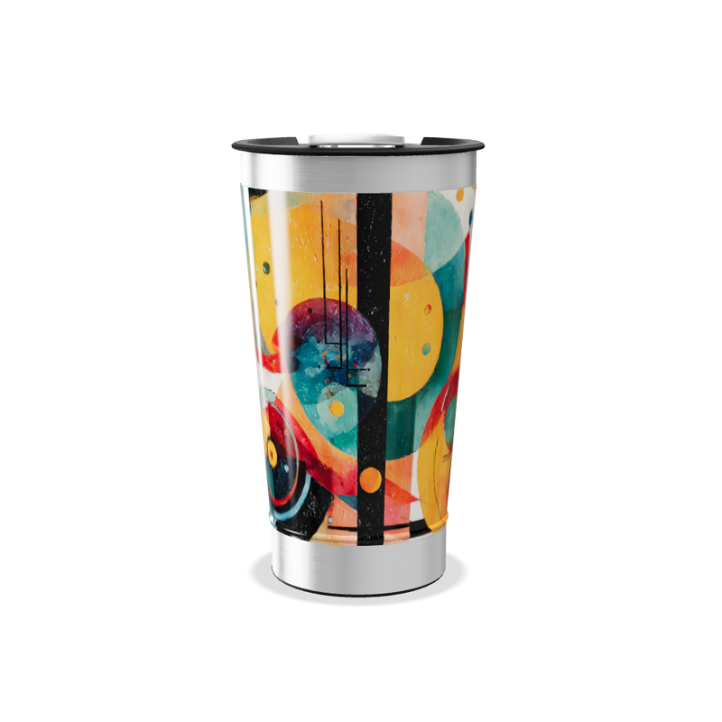 Copo Térmico - Estampa Abstrata Colorida