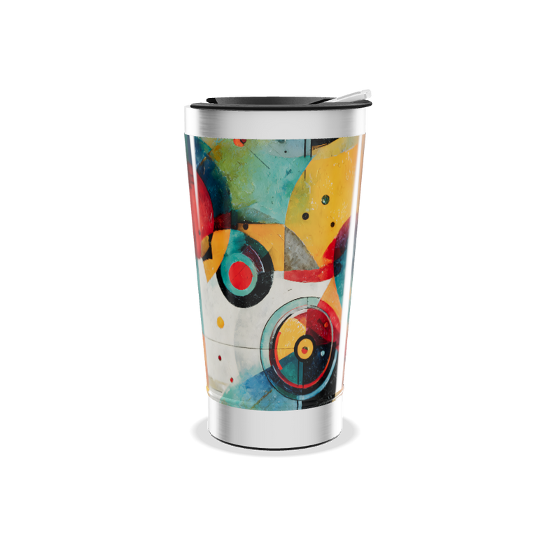 Copo Térmico - Estampa Abstrata Colorida