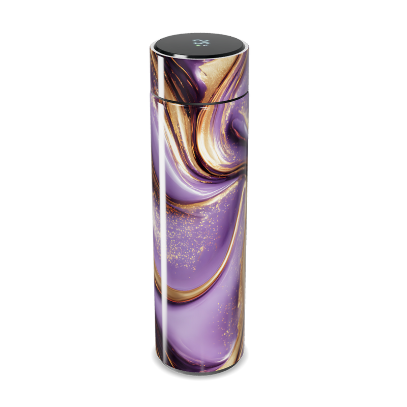 Garrafa Térmica Touch Roxa - Design Marmorizado