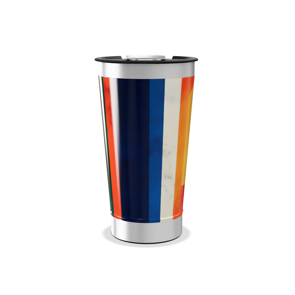 Copo Térmico - Colorido com Estampa Geométrica