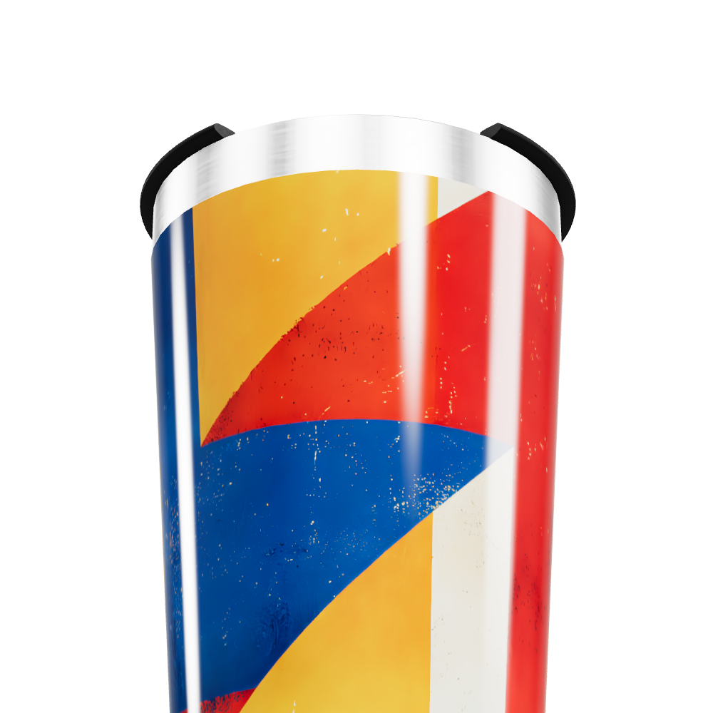 Copo Térmico - Colorido com Estampa Geométrica