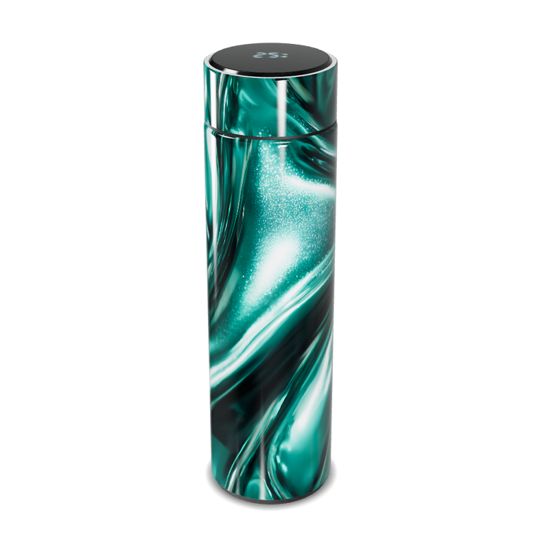 Garrafa Térmica Touch - Verde Marmorizada