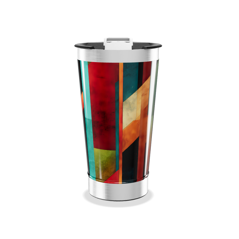 Copo Térmico - Estampa Geométrica Colorida