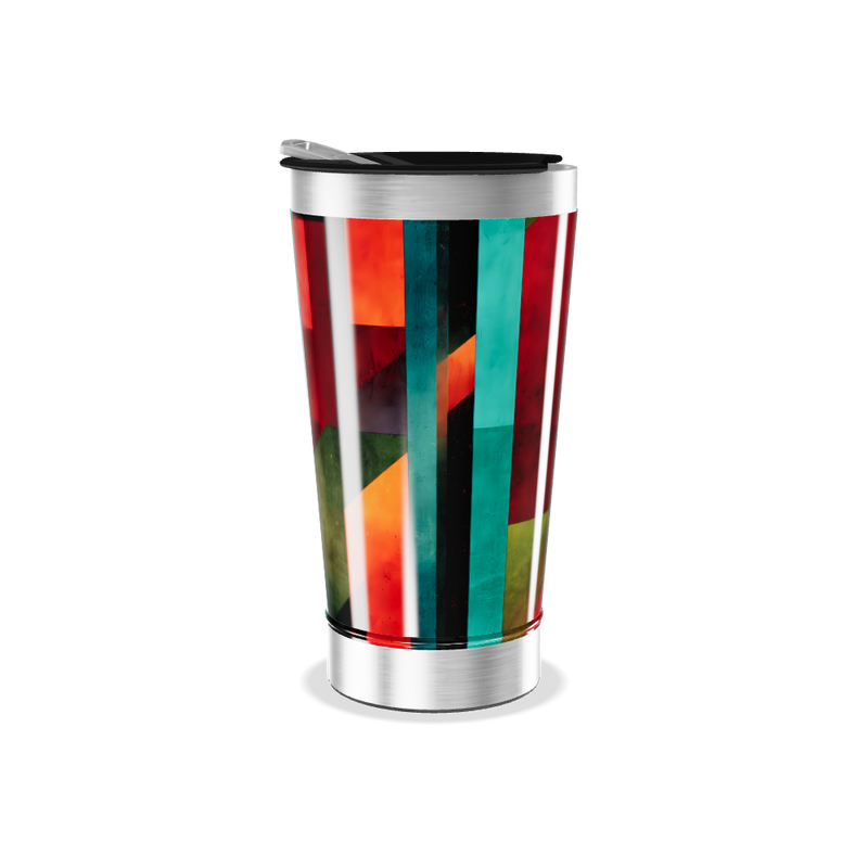 Copo Térmico - Estampa Geométrica Colorida