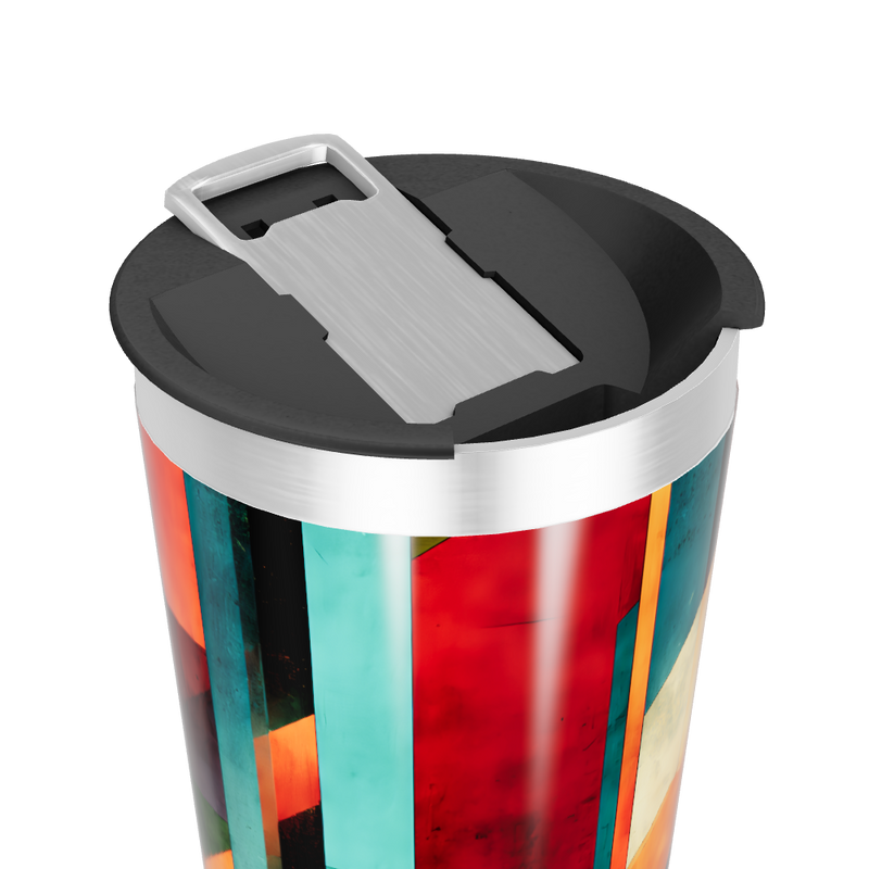 Copo Térmico - Estampa Geométrica Colorida