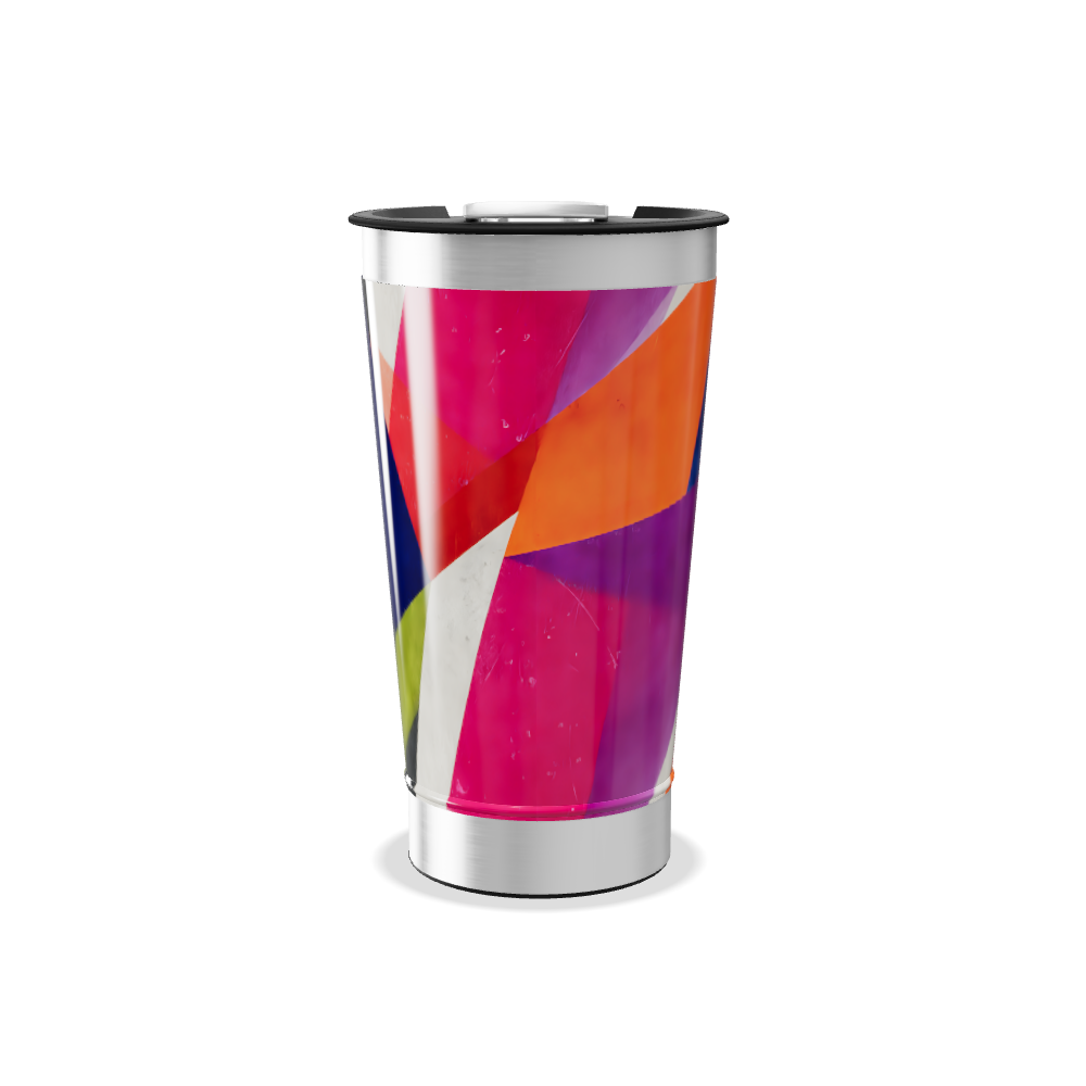 Copo Térmico - Colorido com Estampa Geométrica