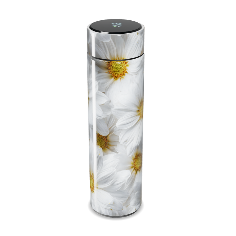 Garrafa Térmica Touch - Flores Brancas Aço Inox