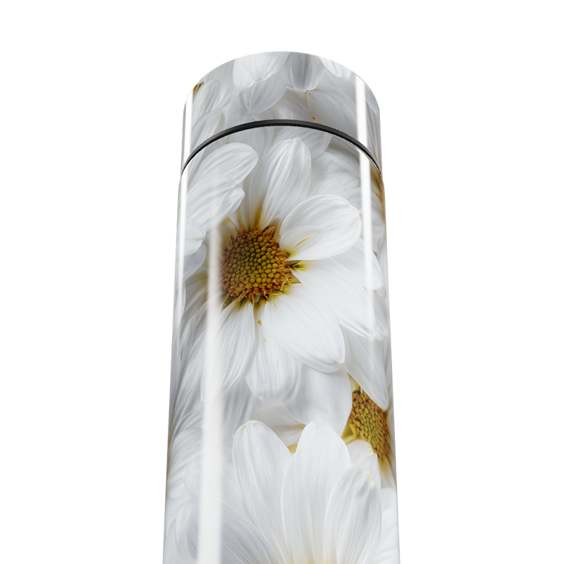 Garrafa Térmica Touch - Flores Brancas Aço Inox