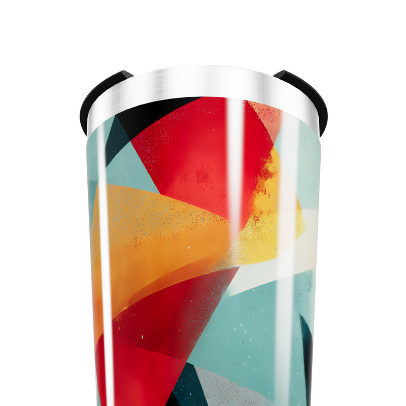 Copo Térmico - Estampa Geométrica Multicolorida