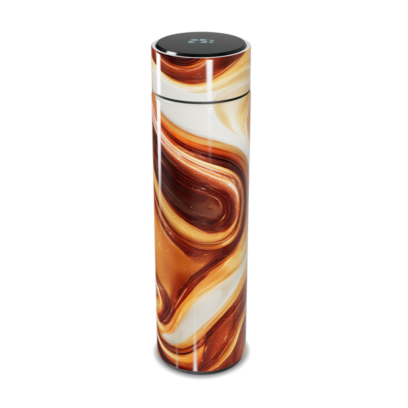 Garrafa Térmica Touch - Design Mármore Marrom