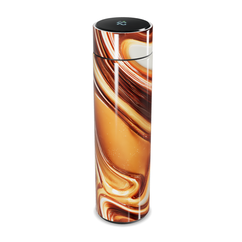 Garrafa Térmica Touch - Design Mármore Marrom