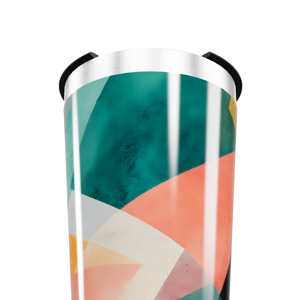 Copo Térmico - Com Estampa Geométrica Colorida