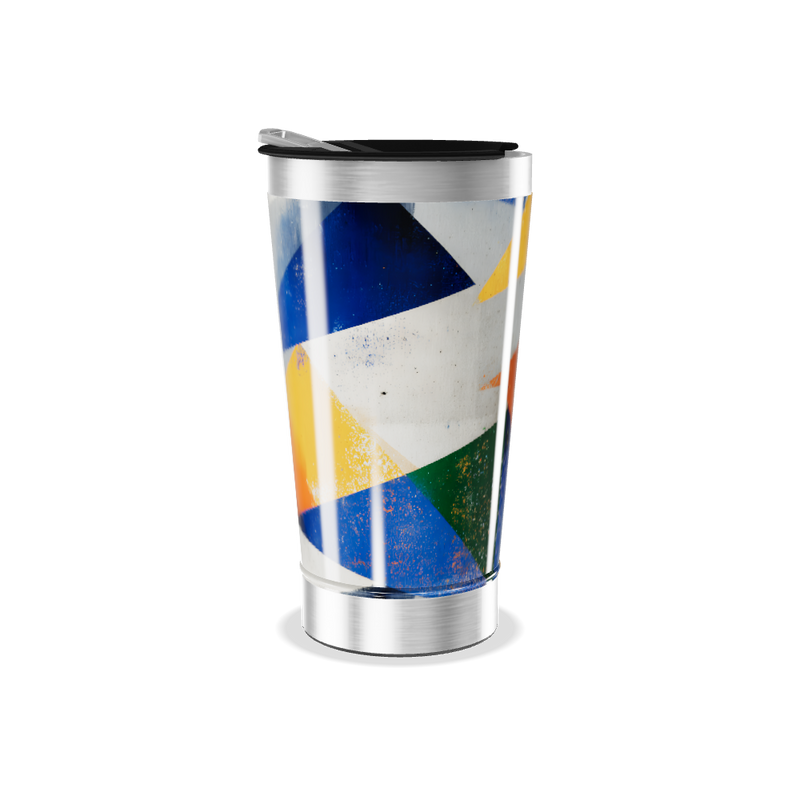 Copo Térmico - Estampa Geométrica Colorida