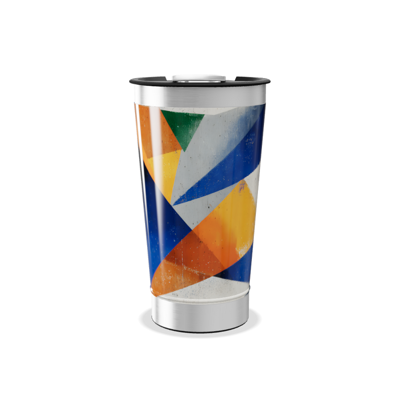 Copo Térmico - Estampa Geométrica Colorida