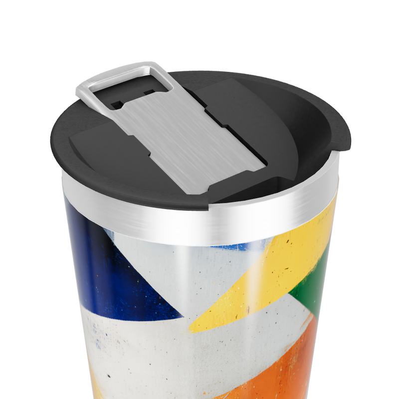 Copo Térmico - Estampa Geométrica Colorida