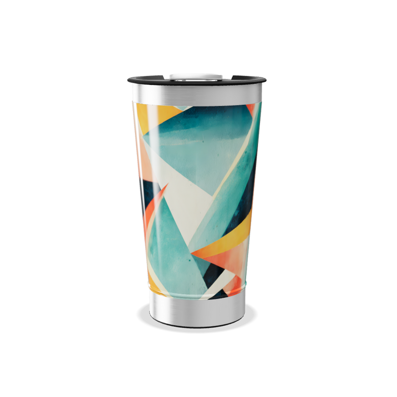 Copo Térmico - Estampa Colorida Abstrata