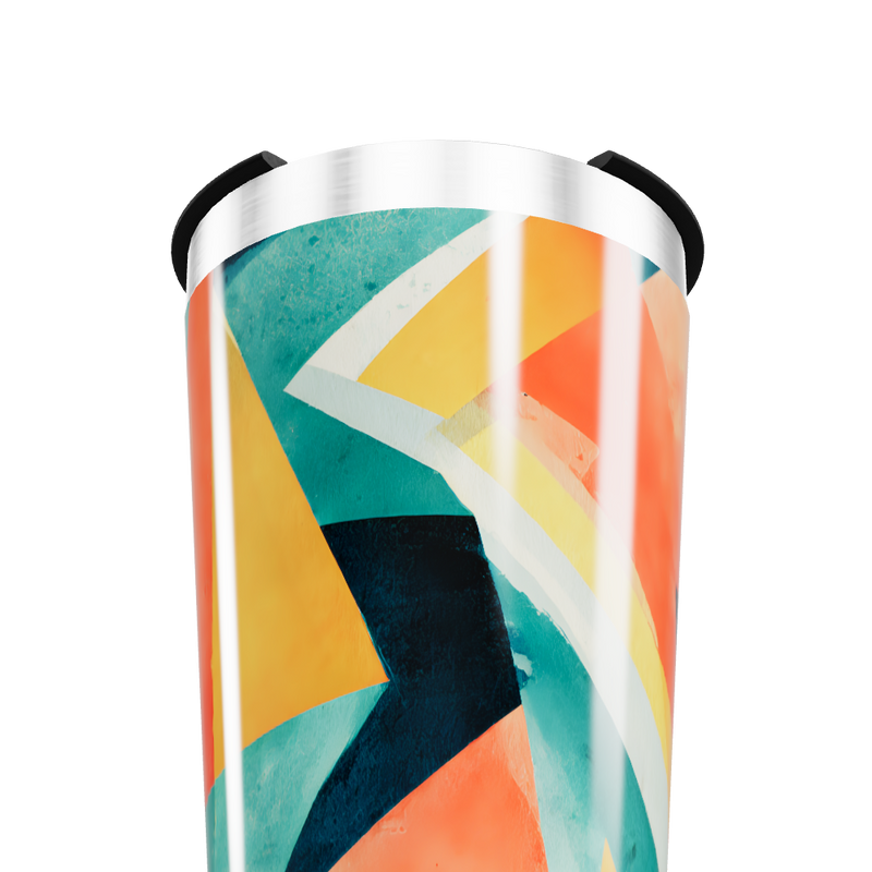 Copo Térmico - Estampa Colorida Abstrata