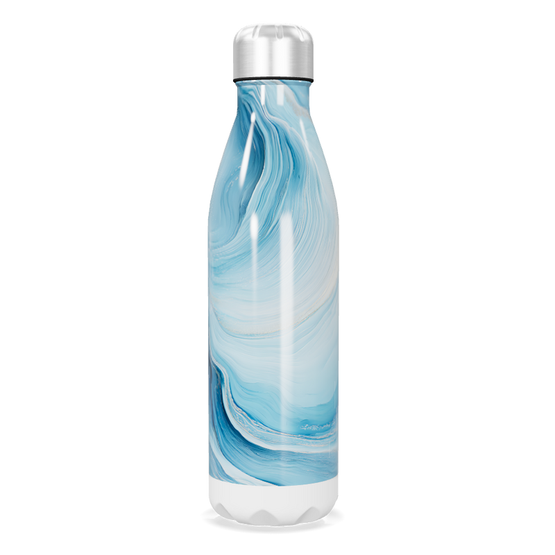 Garrafa Inox - Azul Marmorizada