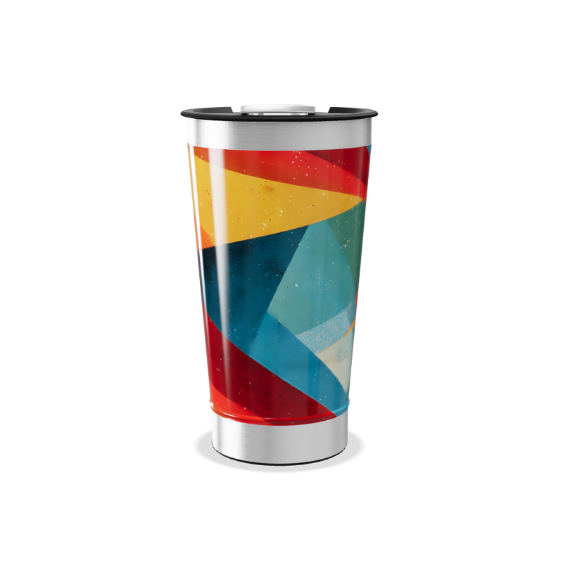 Copo Térmico - Estampa Geométrica Colorida