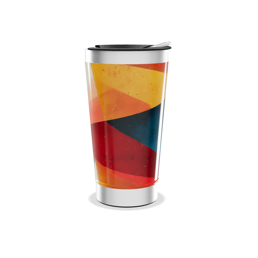 Copo Térmico - Estampa Geométrica Colorida