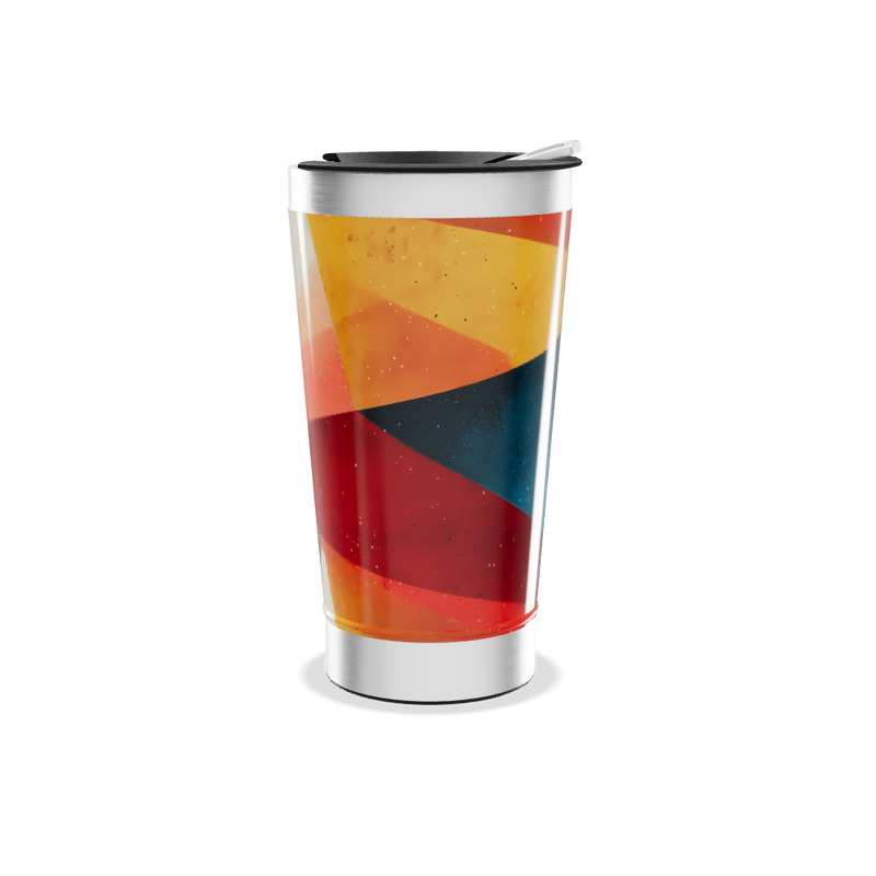 Copo Térmico - Estampa Geométrica Colorida