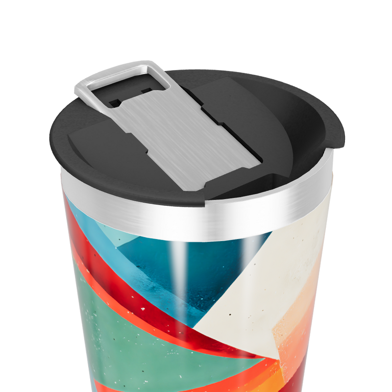 Copo Térmico - Estampa Geométrica Colorida