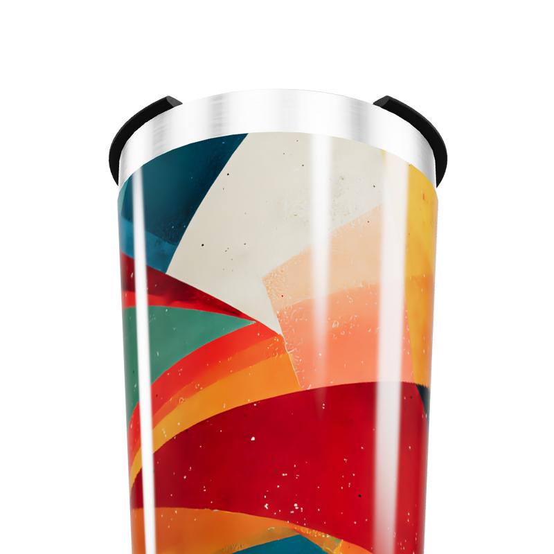 Copo Térmico - Estampa Geométrica Colorida