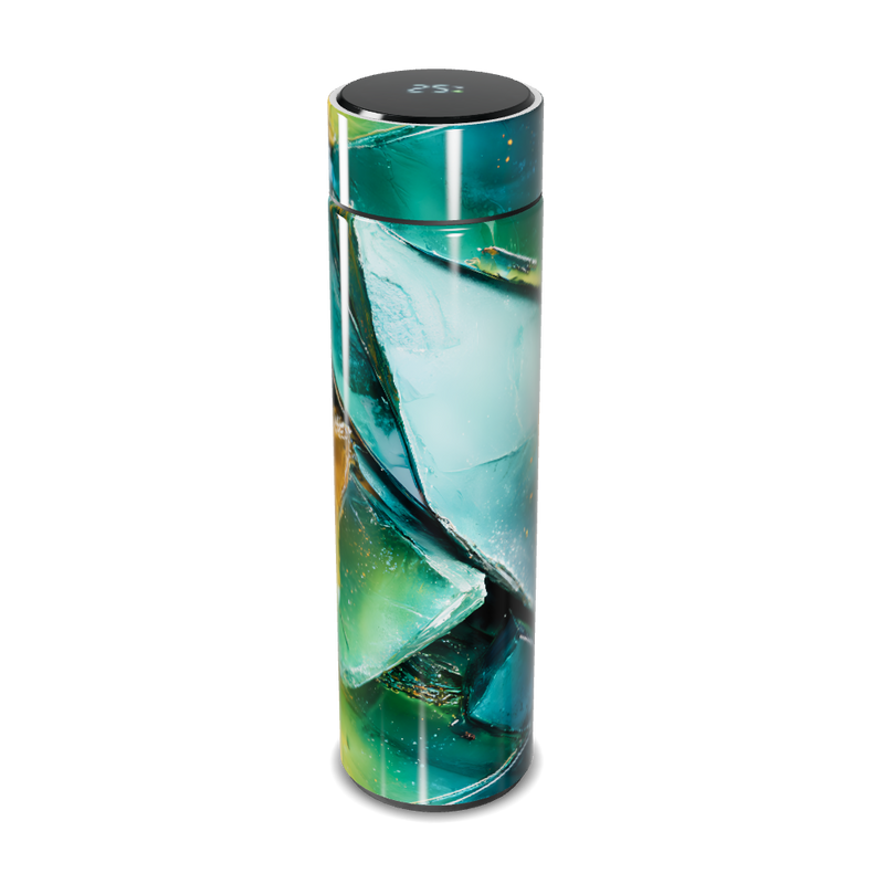 Garrafa Térmica Touch - Verde Abstrato