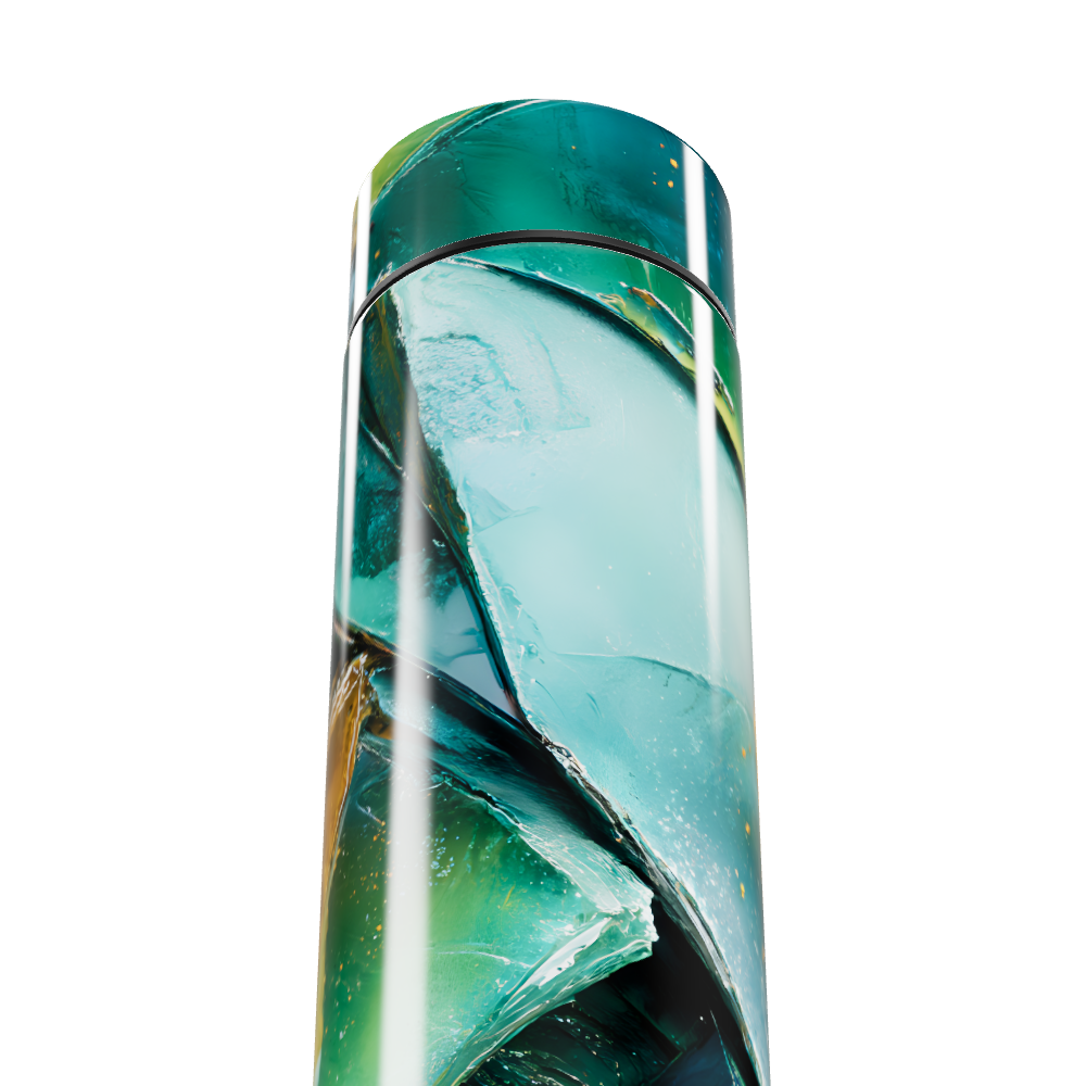 Garrafa Térmica Touch - Verde Abstrato