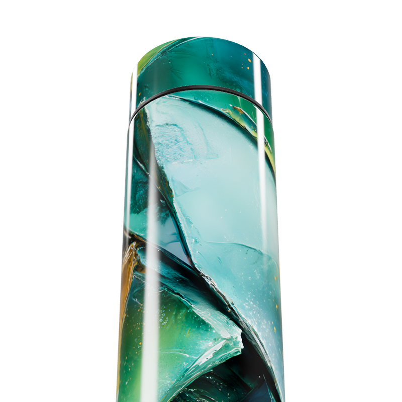 Garrafa Térmica Touch - Verde Abstrato