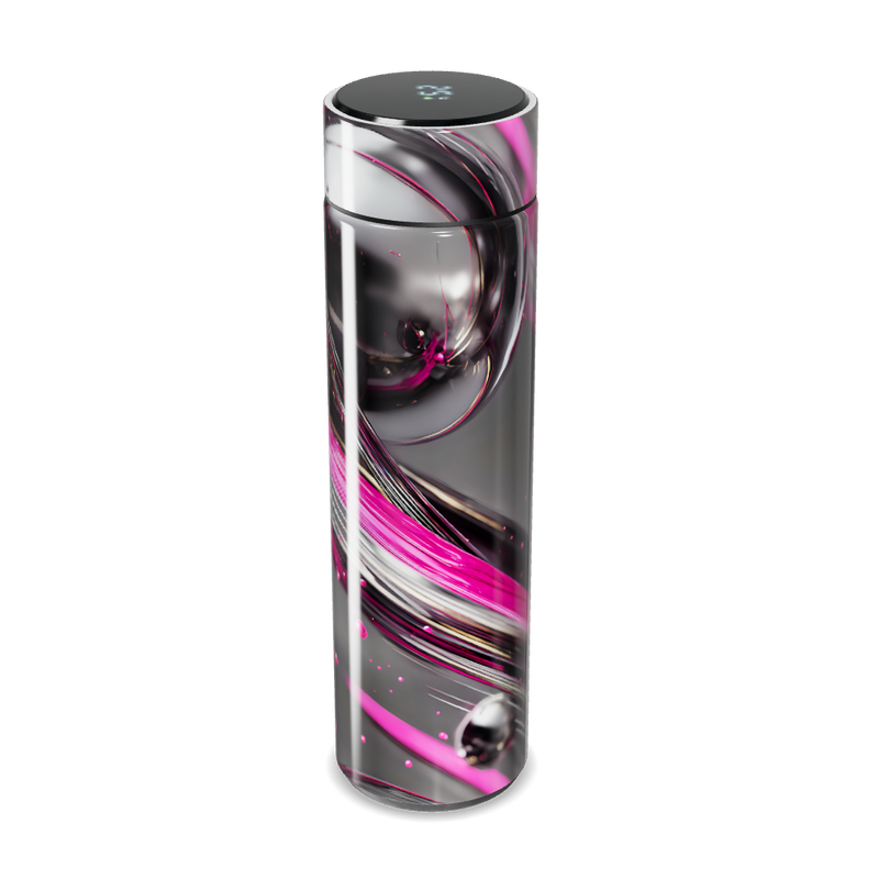 Garrafa Térmica Touch - Design Rosa e Preto