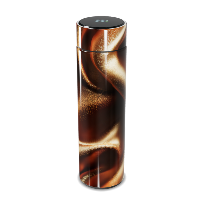 Garrafa Térmica Touch - Estampa Marrom Metálica