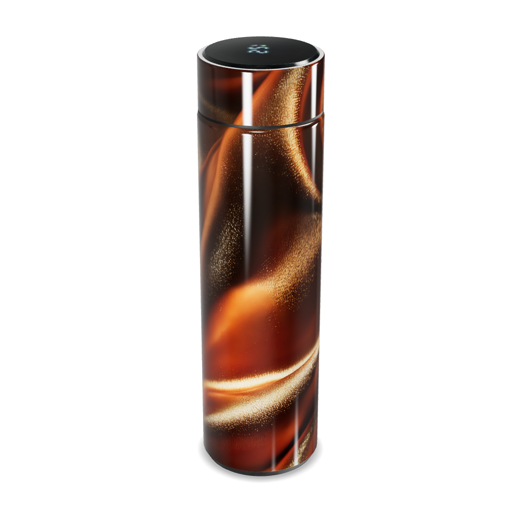 Garrafa Térmica Touch - Estampa Marrom Metálica