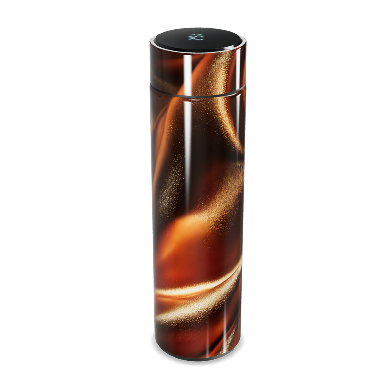 Garrafa Térmica Touch - Estampa Marrom Metálica