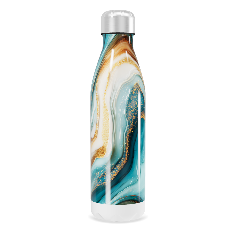 Garrafa Inox - Estampa Marmorizada