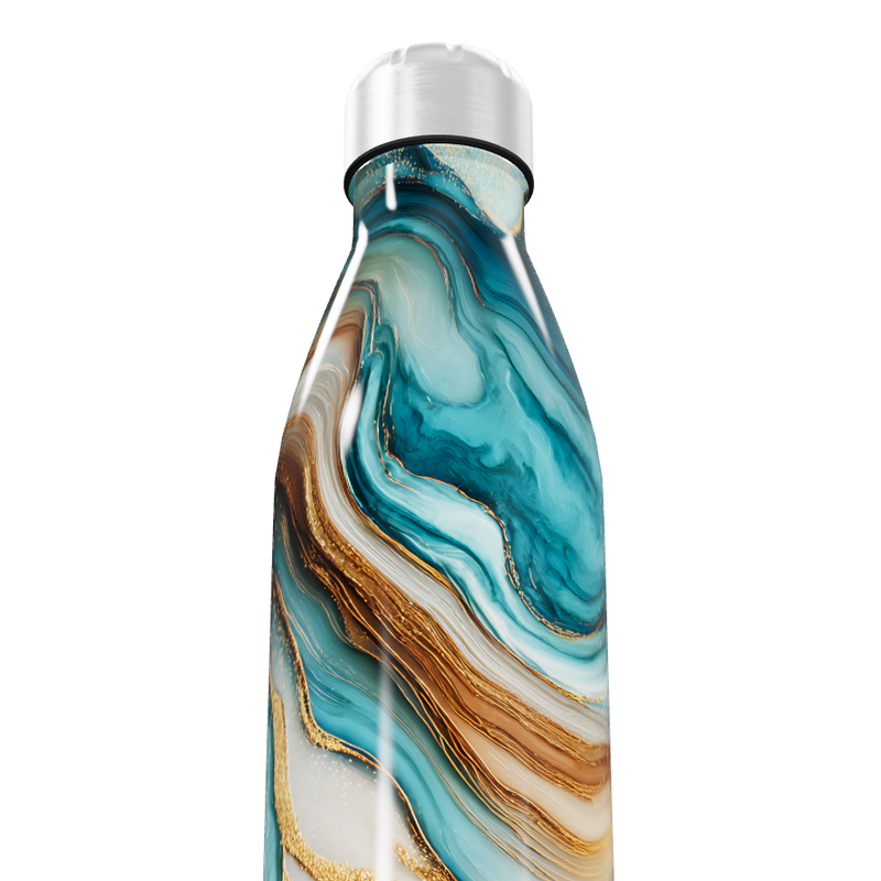 Garrafa Inox - Estampa Marmorizada