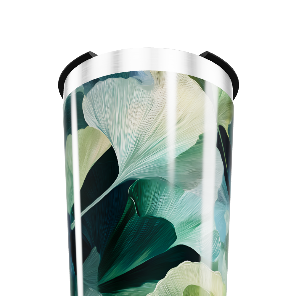 Copo Térmico - Estampa Folhas Verdes