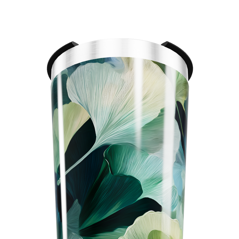 Copo Térmico - Estampa Folhas Verdes