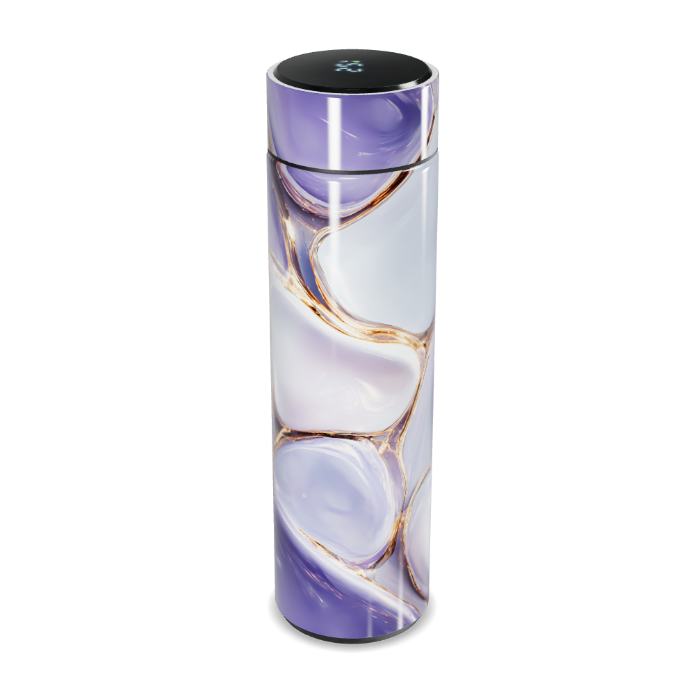 Garrafa Térmica Touch - Mármore Roxo Digital