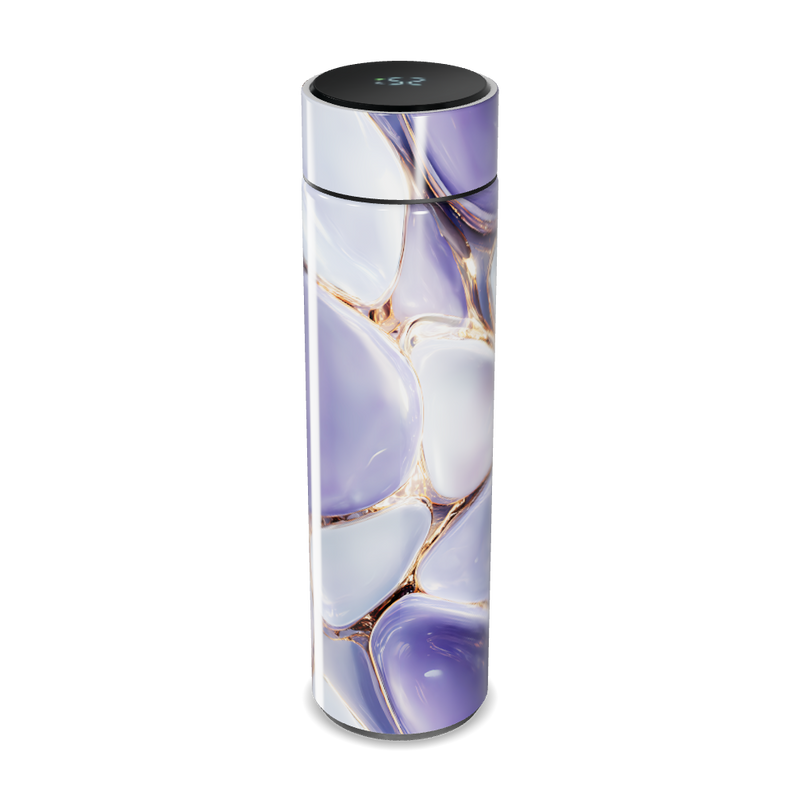 Garrafa Térmica Touch - Mármore Roxo Digital