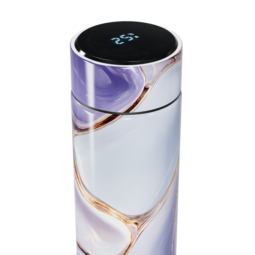 Garrafa Térmica Touch - Mármore Roxo Digital