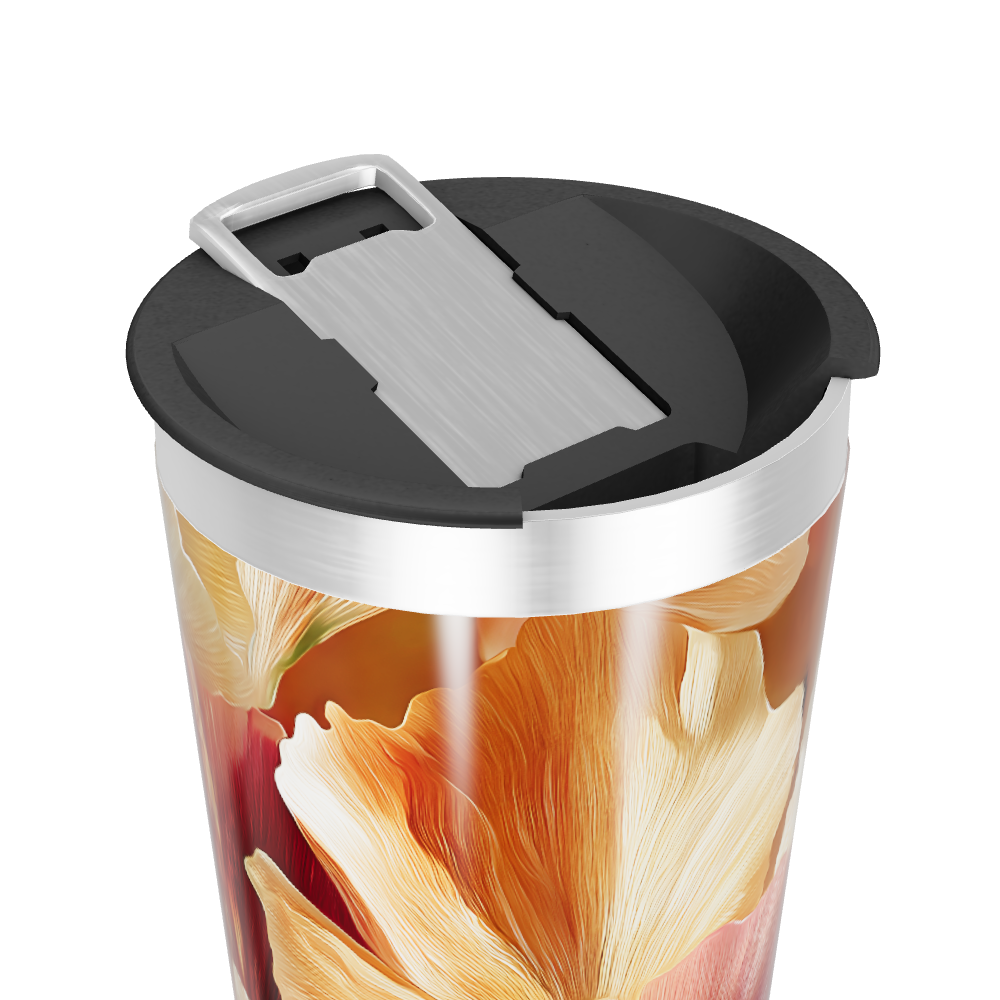 Copo Térmico - Floral Colorido Aço Inox